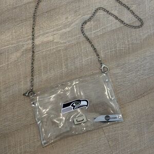 Transparent Crossbody Bag with Chain Strap